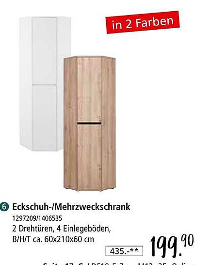 Eckschuh-/Mehrzweckschrank