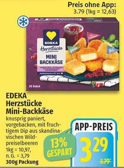 EDEKA Herzstücke Mini-Backkäse