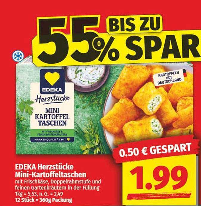 EDEKA Herzstücke Mini-Kartoffeltaschen