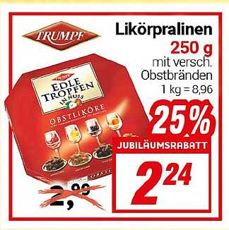 Edle Tropfen Likörpralinen 250 g