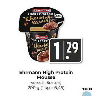 Ehrmann High Protein Mousse, verschiedene Sorten, 200 g