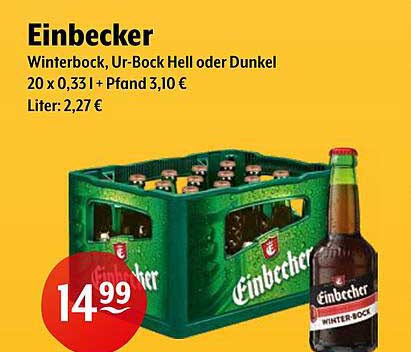 Einbecker Winterbock - Ur-Bock Hell oder Dunkel 20 x 0,33 l