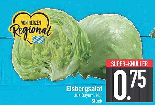 Eisbergsalat aus Bayern, Kl. I, Stück