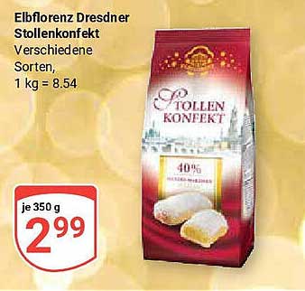 Elbflorenz Dresdner Stollenkonfekt - verschiedene Sorten