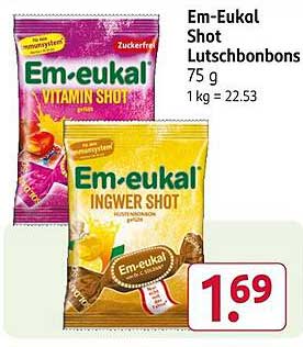 Em-eukal Shot Lutschbonbons
