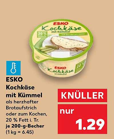 ESKO Kochkäse mit Kümmel