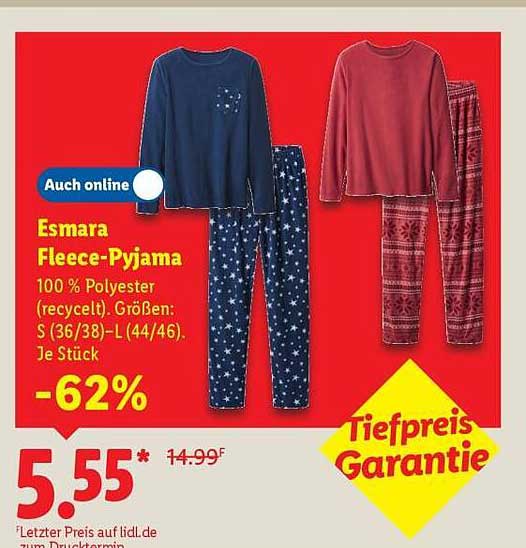 Esmara Fleece-Pyjama