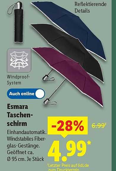 Esmara Taschenschirm