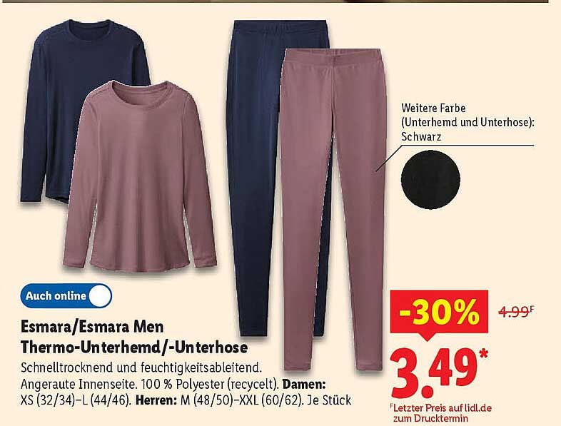Esmara/Esmara Men Thermo-Unterhemd/-Unterhose