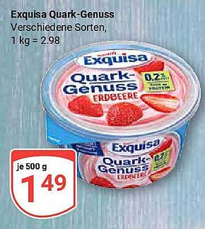 Exquisa Quark-Genuss Erdbeere, 500 g