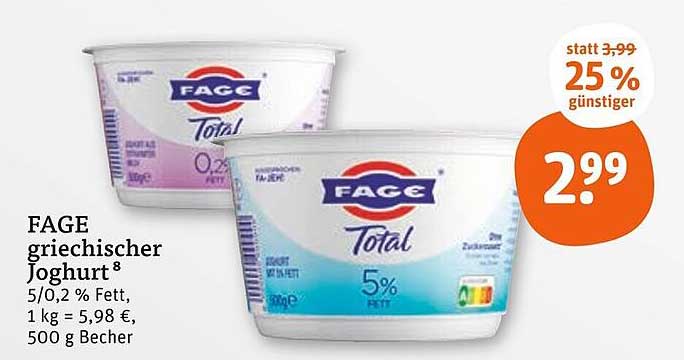 FAGE griechischer Joghurt 500 g Becher