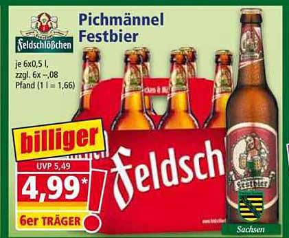 Feldschlößchen Pichmännel Festbier 6er Träger