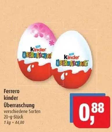 Ferrero Kinder Überraschung 20-g-Stück - verschiedene Sorten