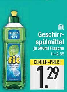 fit Geschirrspülmittel je 500ml Flasche