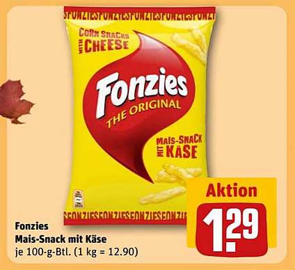 Fonzie Mais-Snack mit Käse