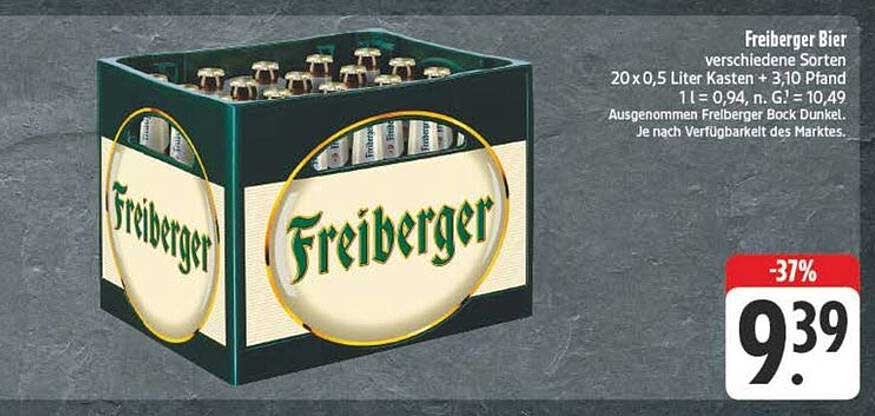 Freiburger Bier – verschiedene Sorten im 20er Kasten