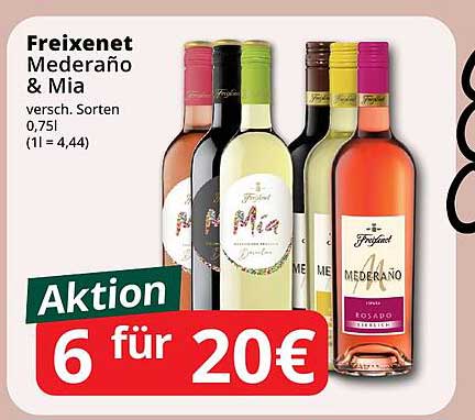 Freixenet Mederaño & Mia - 6 Flaschen für 20€