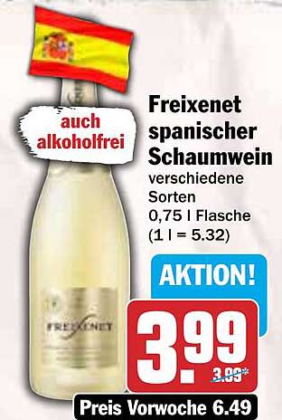 Freixenet spanischer Schaumwein, verschiedene Sorten - 0,75 l Flasche