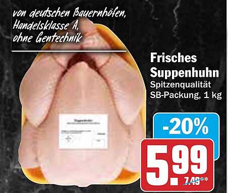 Frisches Suppenhuhn - Spitzenqualität