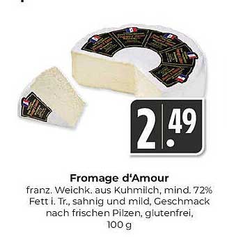 Fromage d'Amour – Frances Weichkäse aus Kuhmilch, 100 g