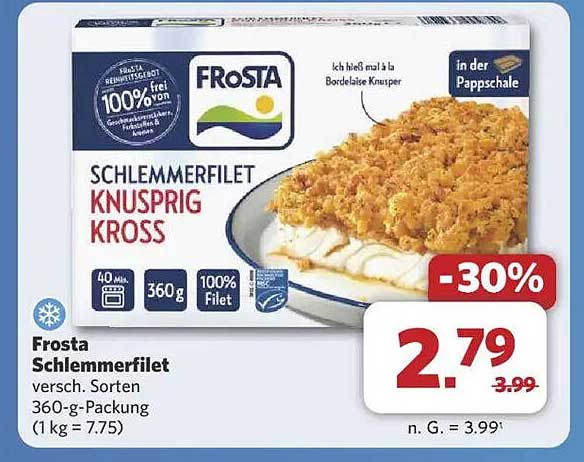 Frosta Schlemmertfilet Knusprig Kross 360 g
