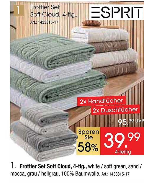 Frotteetuch Set Soft Cloud, 4-tlg.