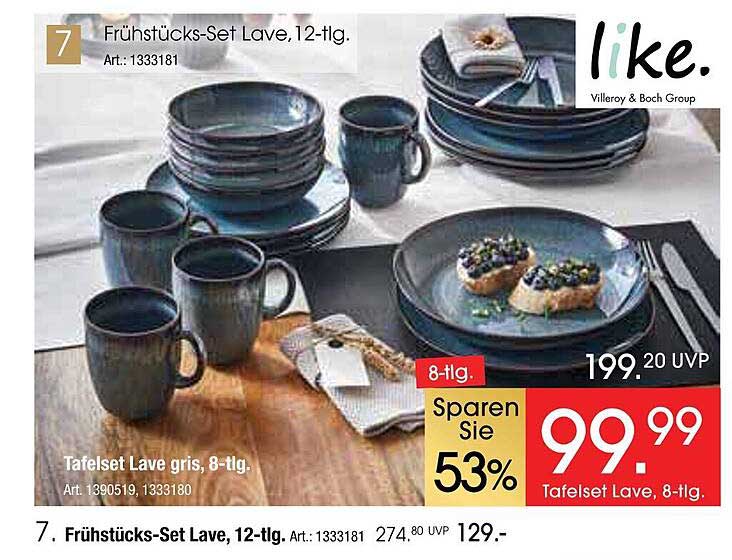 Frühstücks-Set Lave, 12-tlg.