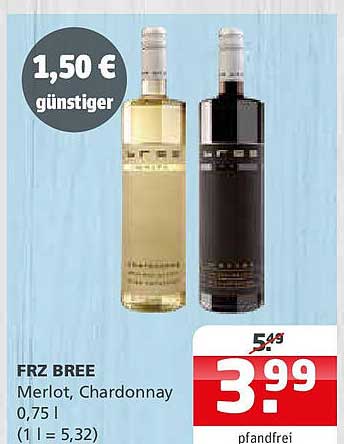 FRZ BREE Merlot, Chardonnay 0,75 l
