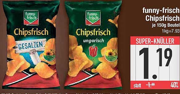 funny-frisch Chipsfrisch 150g Beutel