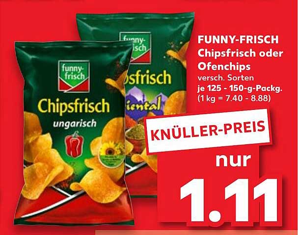 FUNNY-FRISCH Chipsfrisch oder Ofenchips