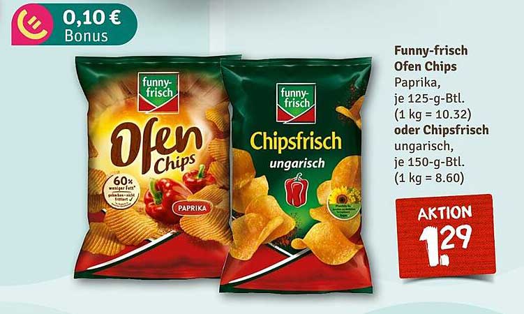 Funny-frisch Ofen Chips Paprika oder Chipsfrisch ungarisch