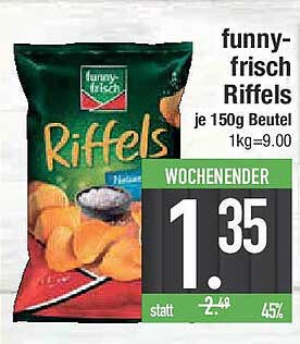 funny-frisch Riffels je 150g Beutel