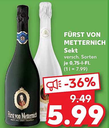 FÜRST VON METTERNICH Sekt 0,75 l - Sorten zur Auswahl