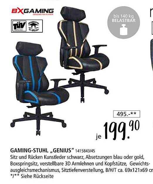 GAMING-STUHL „GENIUS“