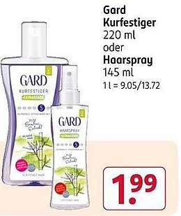 Gard Kurfestiger 220 ml oder Haarspray 145 ml