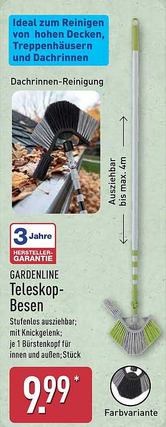 Gardenline Teleskop-Besen