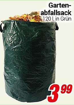 Gartenabfallsack 120 l, in Grün