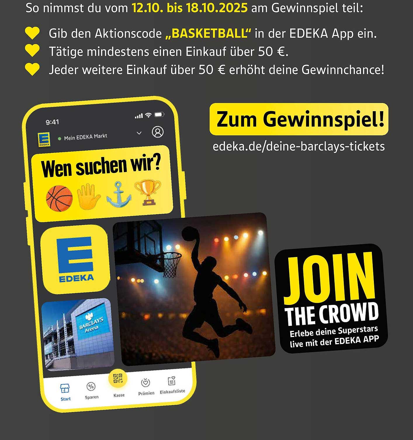 Gewinne mit EDEKA: Teilnahme am Gewinnspiel vom 12.10. bis 18.10.2025