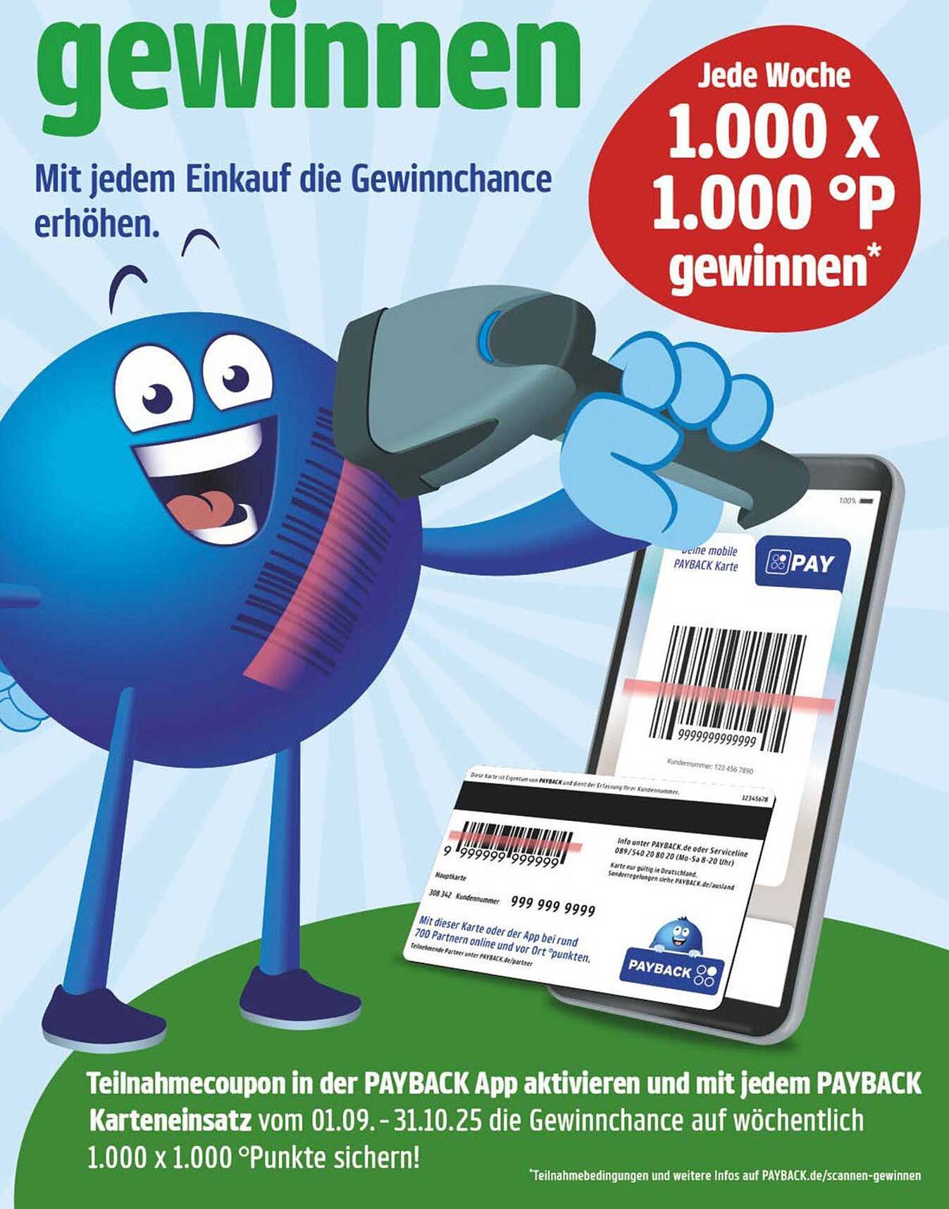 Gewinnen Sie jede Woche 1.000 x 1.000 Punkte!
