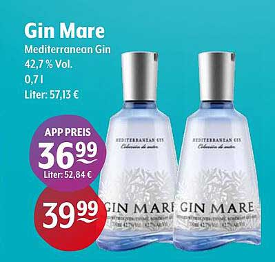 Gin Mare Mediterranean Gin 0,71 l - 42,7 % Vol.
