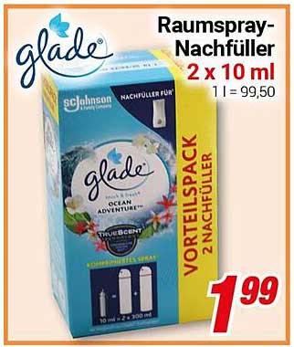 Glade Raumspray-Nachfüller 2 x 10 ml - Ocean Adventure