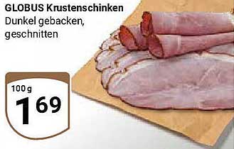 GLOBUS Krusten-schinken Dunkel gebacken, geschnitten