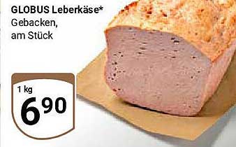 GLOBUS Leberkäse Gebacken, am Stück
