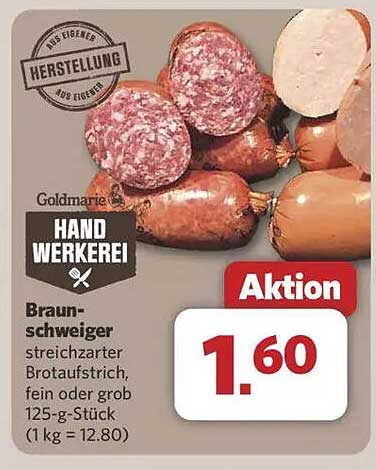Goldmarie Braunschweiger - Streichzarter Brotaufstrich, fein oder grob