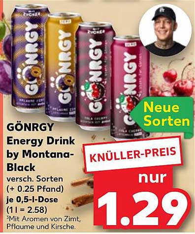 GÖNRGY Energy Drink by Montana-Black