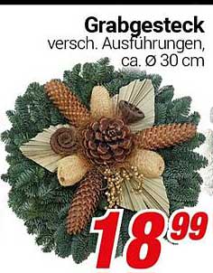 Grabgesteck versch. Ausführungen, ca. Ø 30 cm