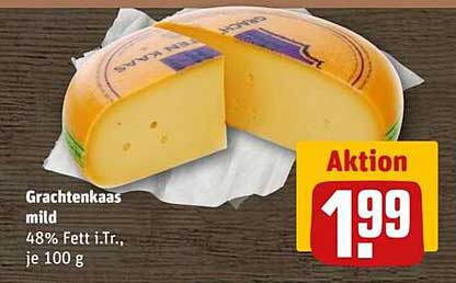 Grachtenkaas mild - 48% Fett i.Tr., je 100 g