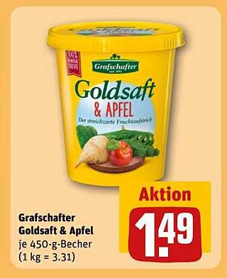 Grafschafter Goldsaft & Apfel 450g Becher