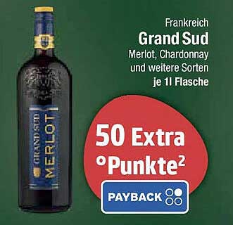 Grand Sud Merlot, Chardonnay und weitere Sorten je 1l Flasche