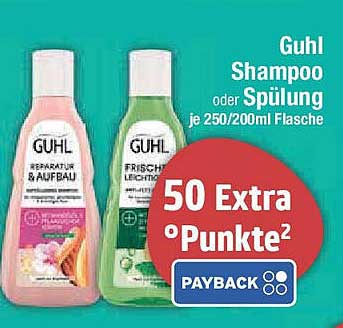 Guhl Shampoo oder Spülung je 250/200ml Flasche